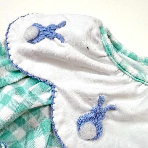 Sugar Dumplin' Gingham Bunny Bubble - Picture 3 of 8